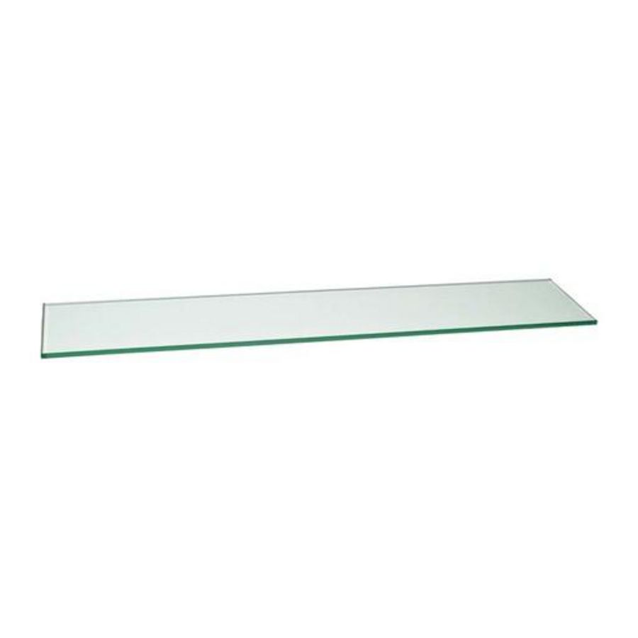 Premium planchet voor spiegelkast, kristalglas helder, 962mm