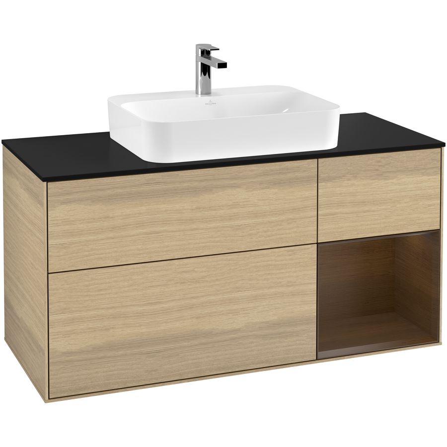 Wastafelonderkast Finion 1200x603x501mm Oak Veneer G422GNPC
