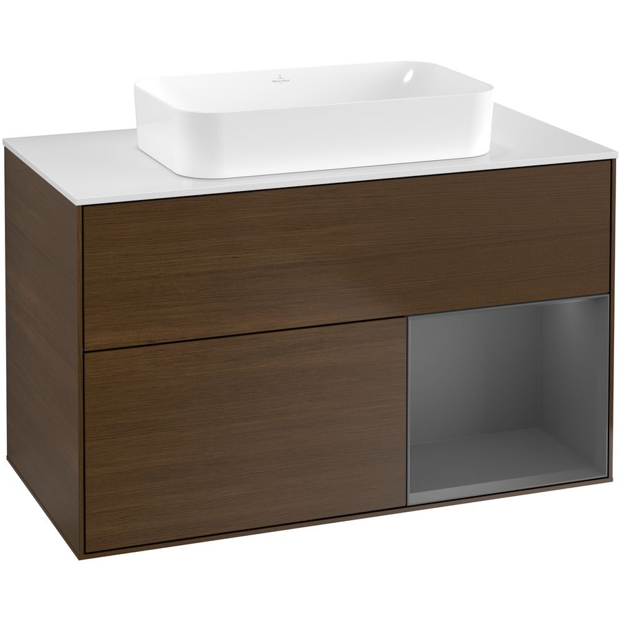 Wastafelonderkast Finion 1000x603x501mm W.Veneer G661GKGN