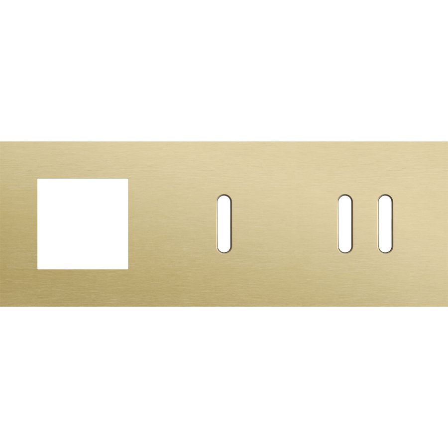 Afdekplaat 3-voud horiz. 71mm centerafst. 227-56720