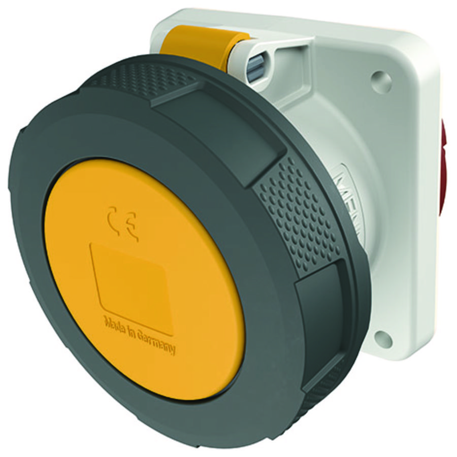 Inbouwwandcontactdoos 63A 3-polig  4H 110V IP67