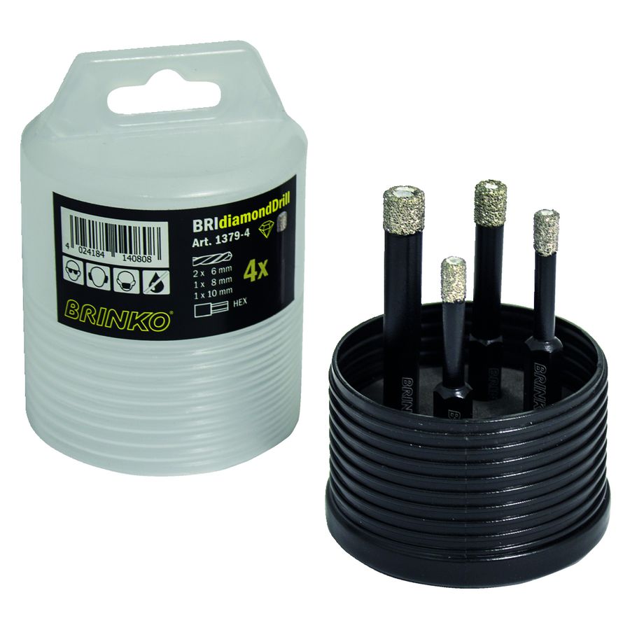 Diamantboor Set 4 delig