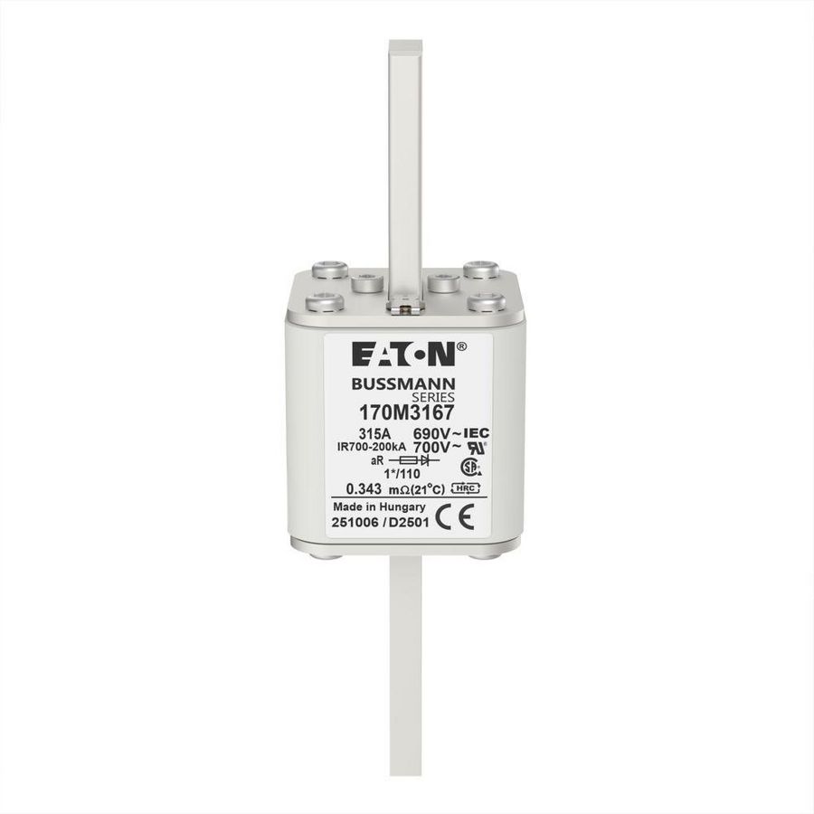 Zekering h. snelheid 315A AC 690V 200kA compact 1 45x VVE=6