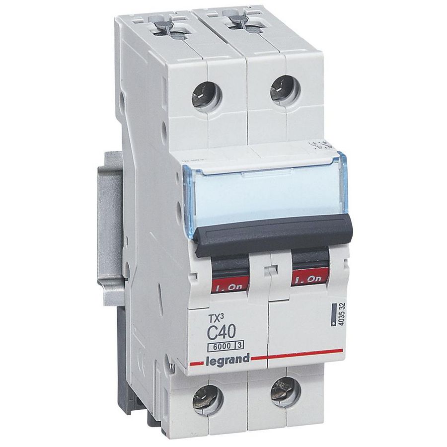 Installatieautomaat MCB TX3 2-polig C-karakteristiek 40A 6000A