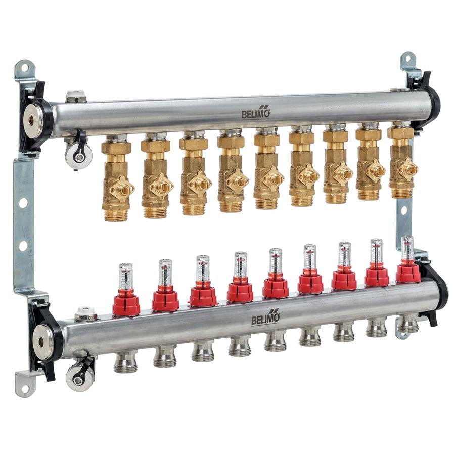 Belimo Energy-verdeelstuk Zones 4 ps 600 kPa Mediumtemp. 2