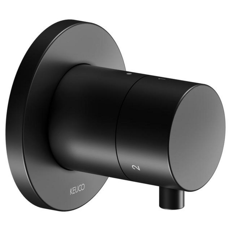 3-weg Omstel OPBOUW DN15 IXMO Comfort rozet rond zwart