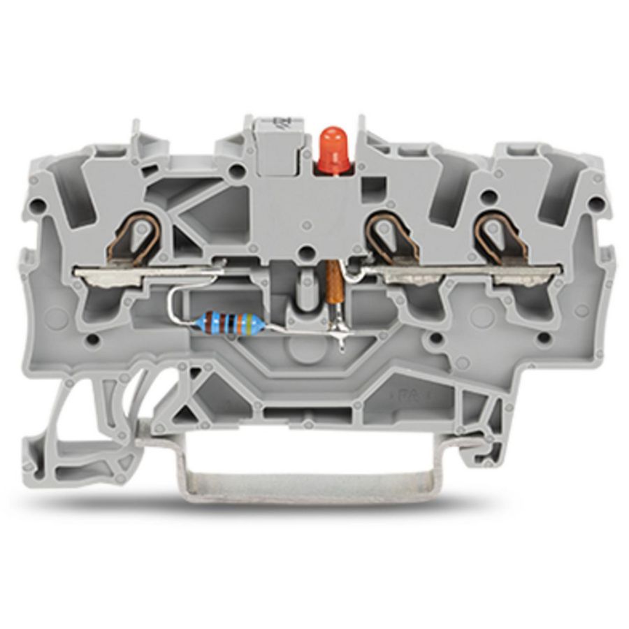 Moduleklem 3-draads LED rood 2001-1321/1000-413 VVE=100