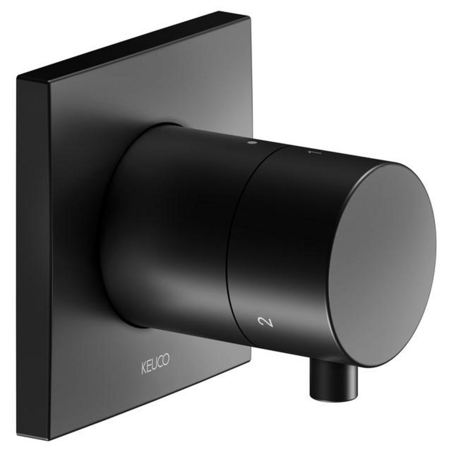 3-weg Omstel OPBOUW DN15 IXMO Comfort rozet vierkant zwart