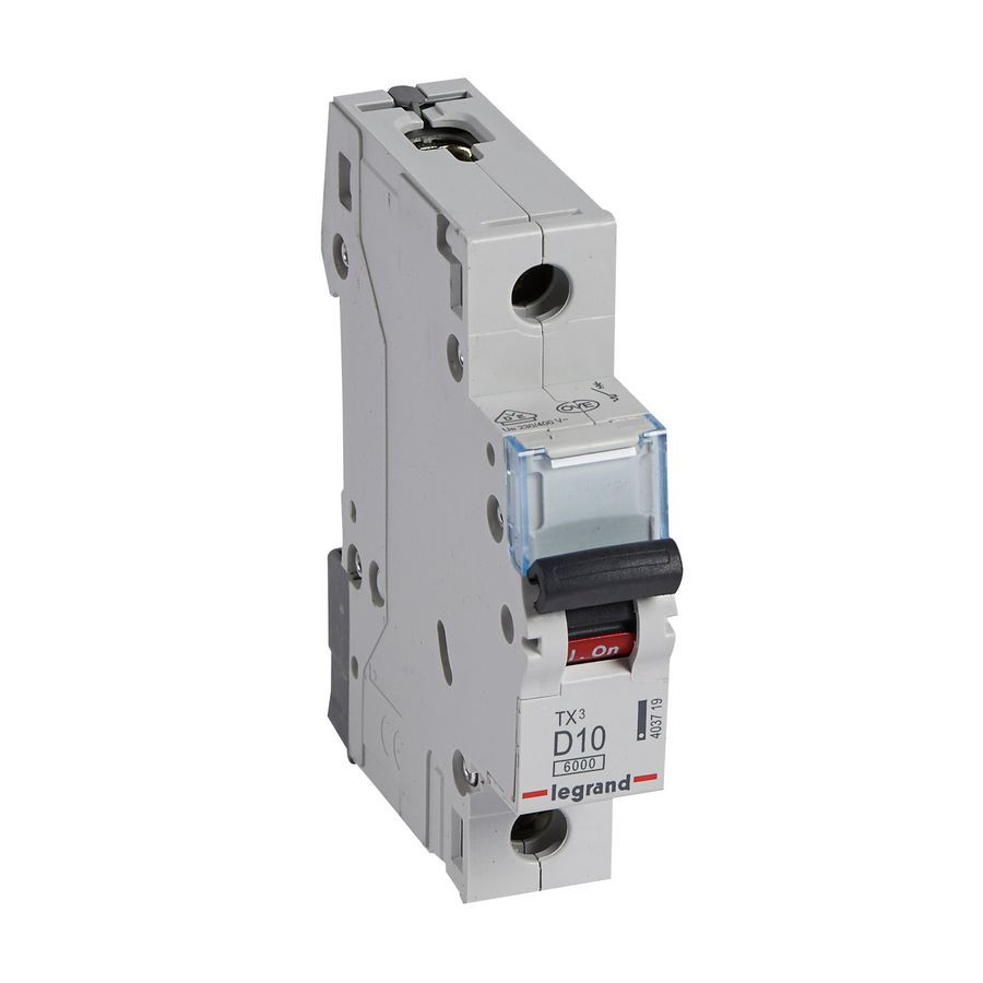 Installatieautomaat MCB TX3 1-polig D-karakteristiek 10A 6000A