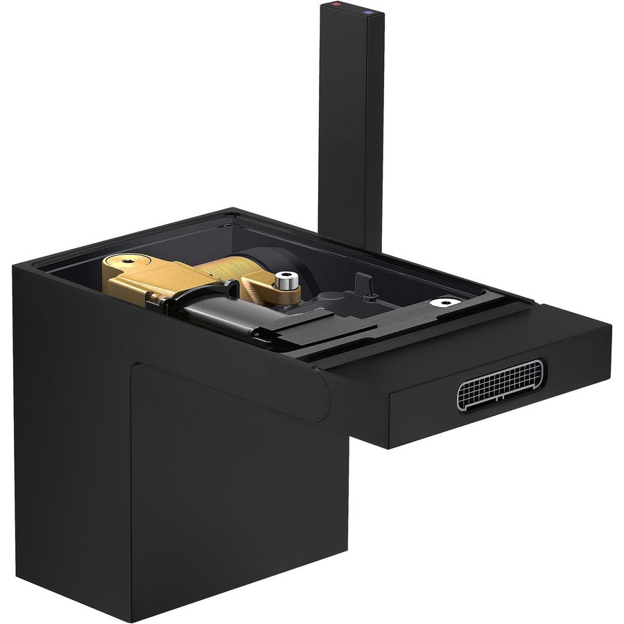 AXOR MyEdition 1-hendel bidetmengkraan met afvoerpluggarnituur zonder plaa mat zwart 47212670