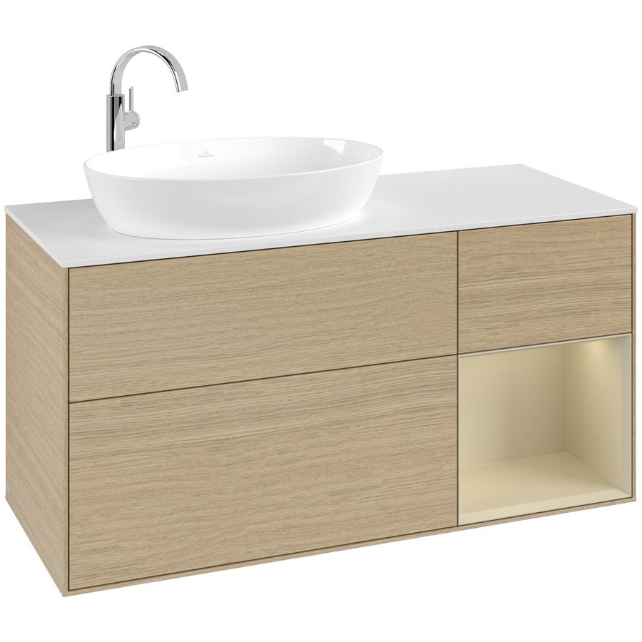 Wastafelonderkast Finion 1200x603x501mm Oak Veneer G931HJPC