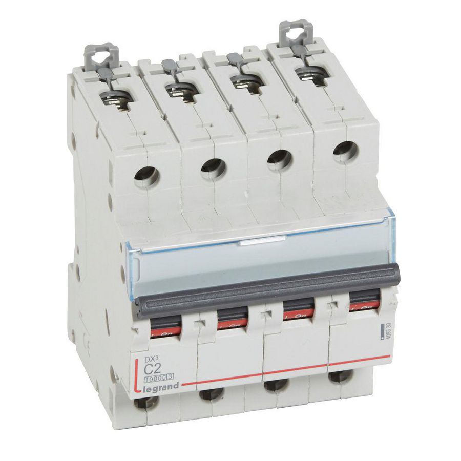 Installatieautomaat MCB DX³ 4-polig C-karakteristiek 2A 10000A