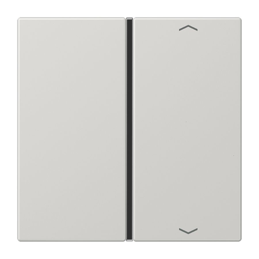 Tastafdekking 1-voudig pijl compleet LS L.grijs KNX