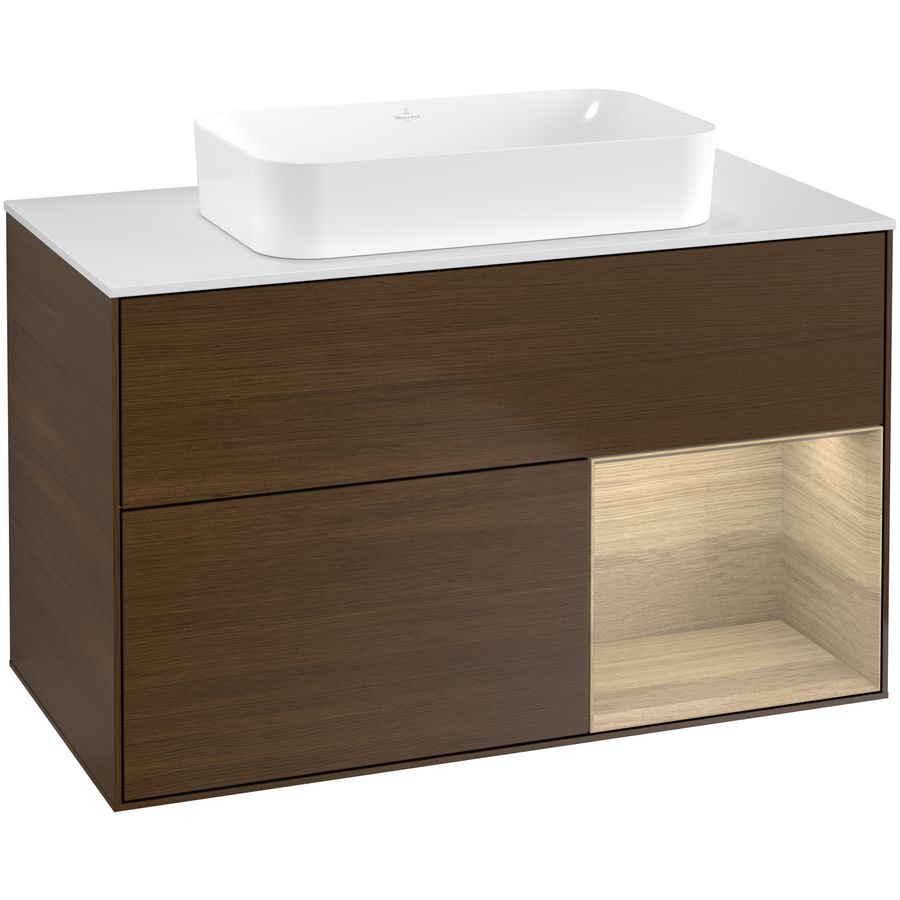 Wastafelonderkast Finion 1000x603x501mm W.Veneer G661PCGN