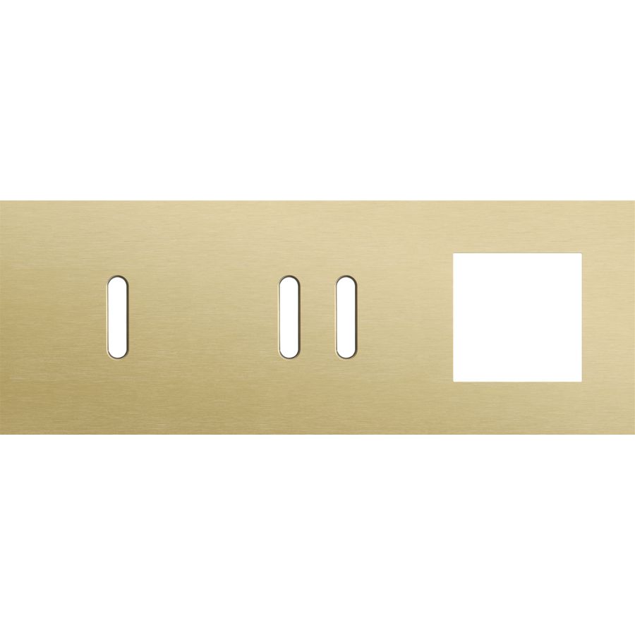 Afdekplaat 3-voud horiz. 71mm centerafst. 227-56723