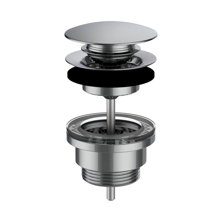 Waste zonder aansluiting voor op de kraan chroom