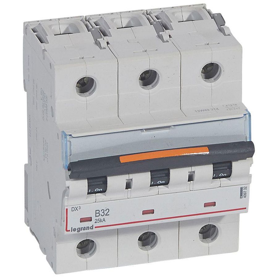 Installatieautomaat 3-polig B-karakteristiek 32A 25kA DX³ DIN