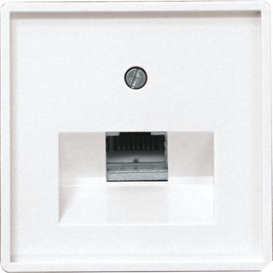 Afdekplaat v. UAE 1-voudige RJ45 wandct.doos,E-Design,55x55