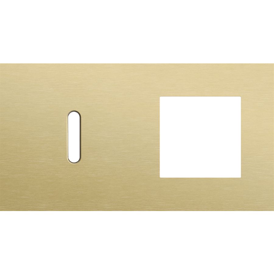 Afdekplaat 2-voud horiz. 71mm centerafst. 227-56805