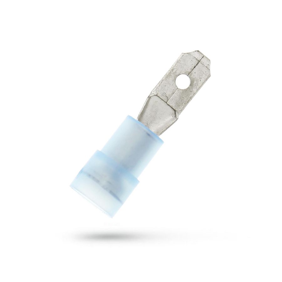 Kist a 100st. geisoleerde vlaksteker 4,8x0,5mm 1,5-2,5mm² Nylon