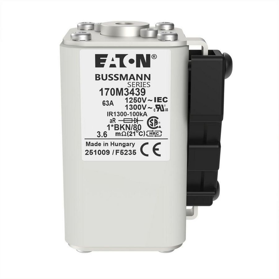 Zekering h. snelheid 63A AC 1250V 100kA compact 1 45x VVE=3