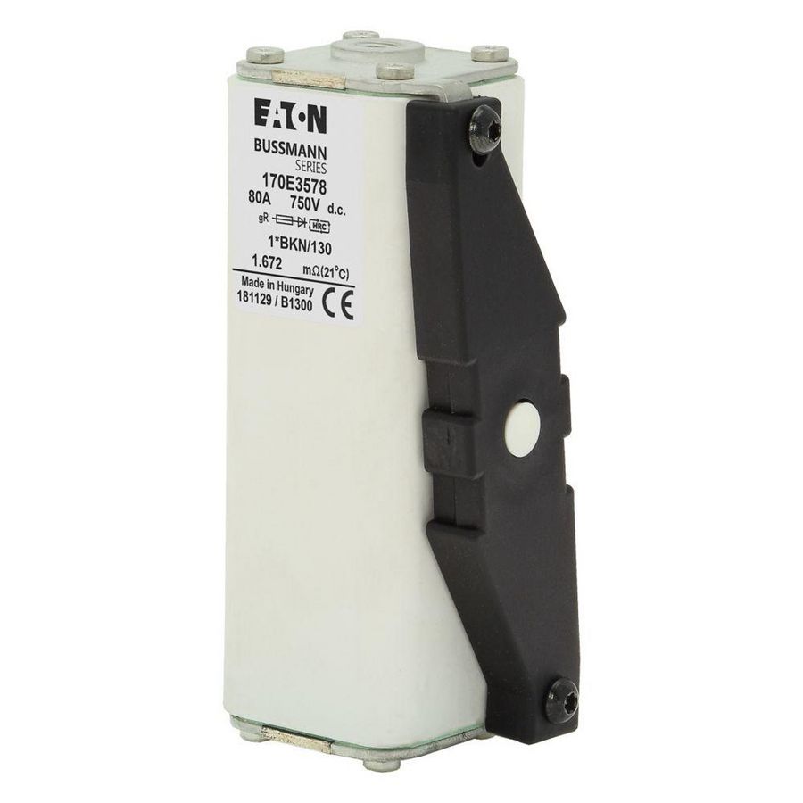 Zekering h. snelheid 80A DC 750V compact 1 gR IEC VVE=5