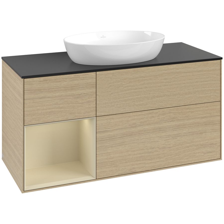 Wastafelonderkast Finion 1200x603x501mm Oak Veneer GA62HJPC