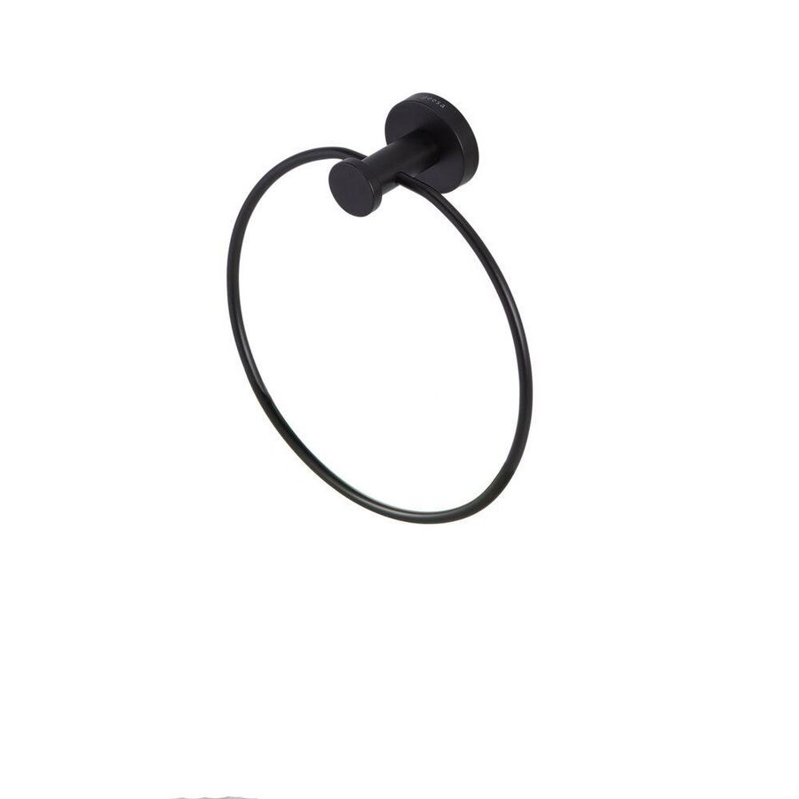Handdoekring rond zwart NEMOX BLACK
