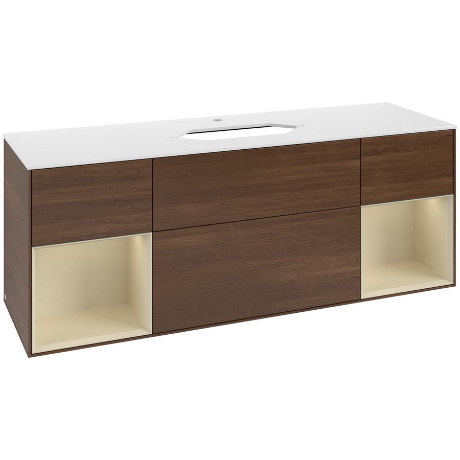 Wastafelonderkast Finion 1600x603x501mm W.Veneer G331HJGN