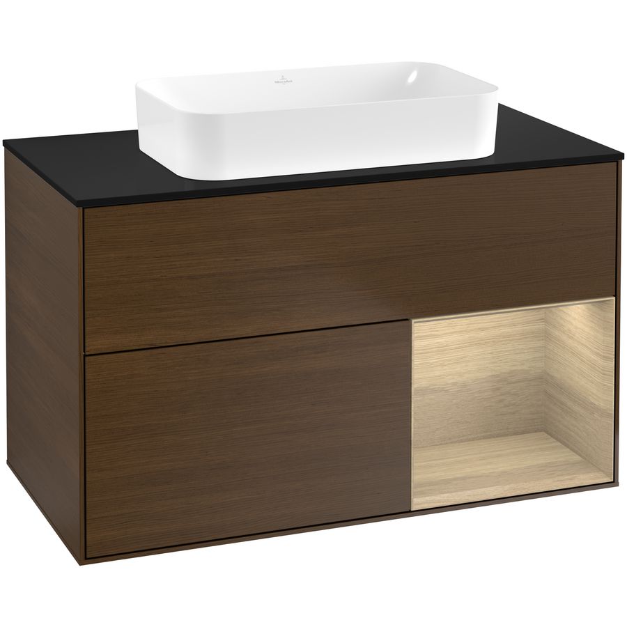 Wastafelonderkast Finion 1000x603x501mm W.Veneer G662PCGN