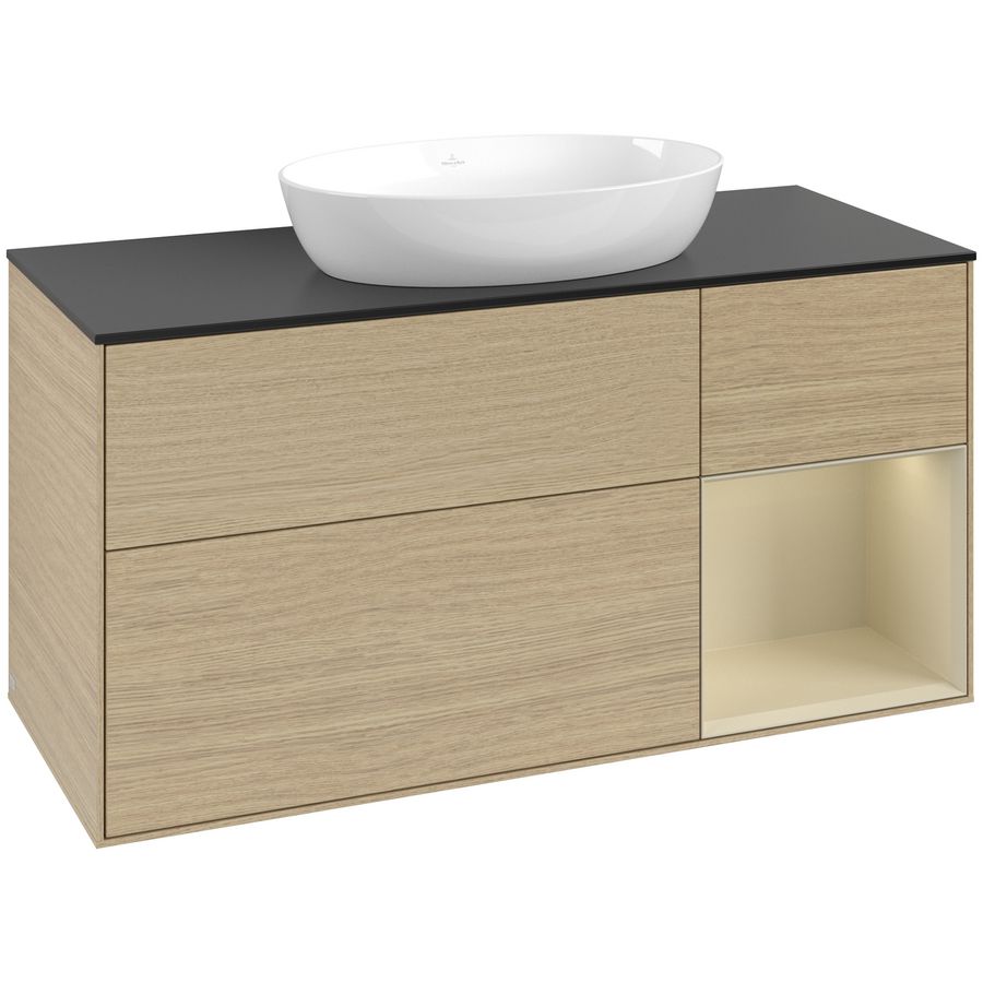 Wastafelonderkast Finion 1200x603x501mm Oak Veneer GA72HJPC