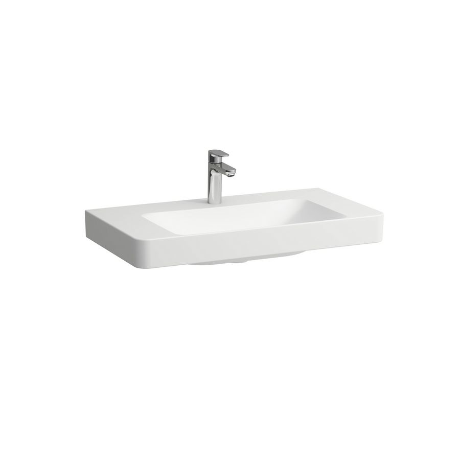 Wastafel PRO-X 85cm met kraangat + overloop LCC