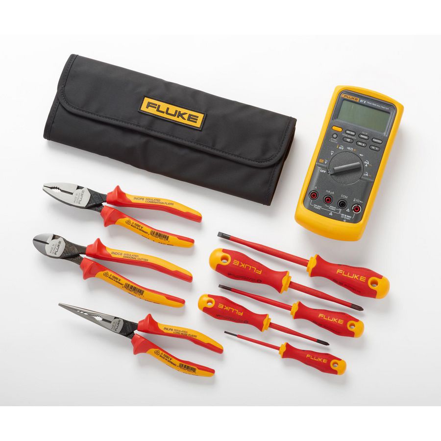 Industriele multimeter & starterset met handgereedschap