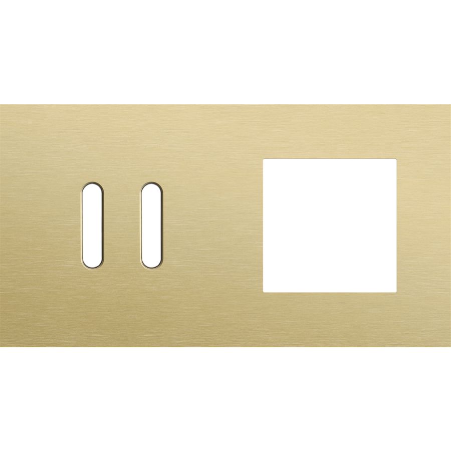 Afdekplaat 2-voud horiz. 71mm centerafst. 227-56807