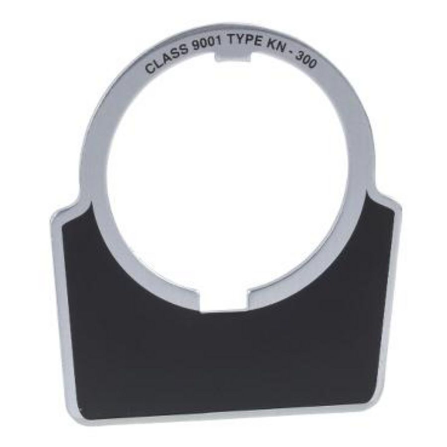 Tekstschild 30mm unit 40x43mm Aluminium Zw Harmony 9001K