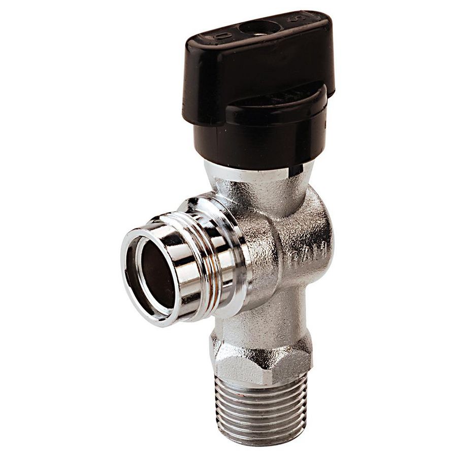 Gasaansluitkogelkraan haaks 1/2"bt.xM24x1,5 mess.verchroom