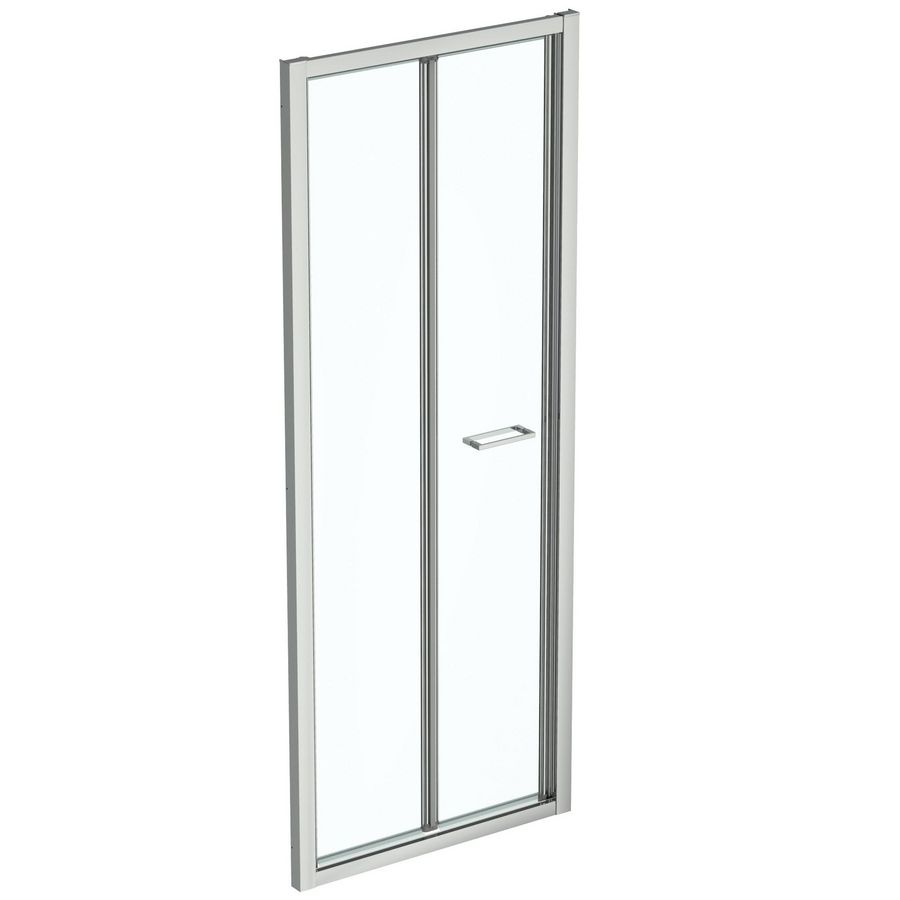 Vouwdeur Connect 2 2-delig 80cm omkeerbaar zilver