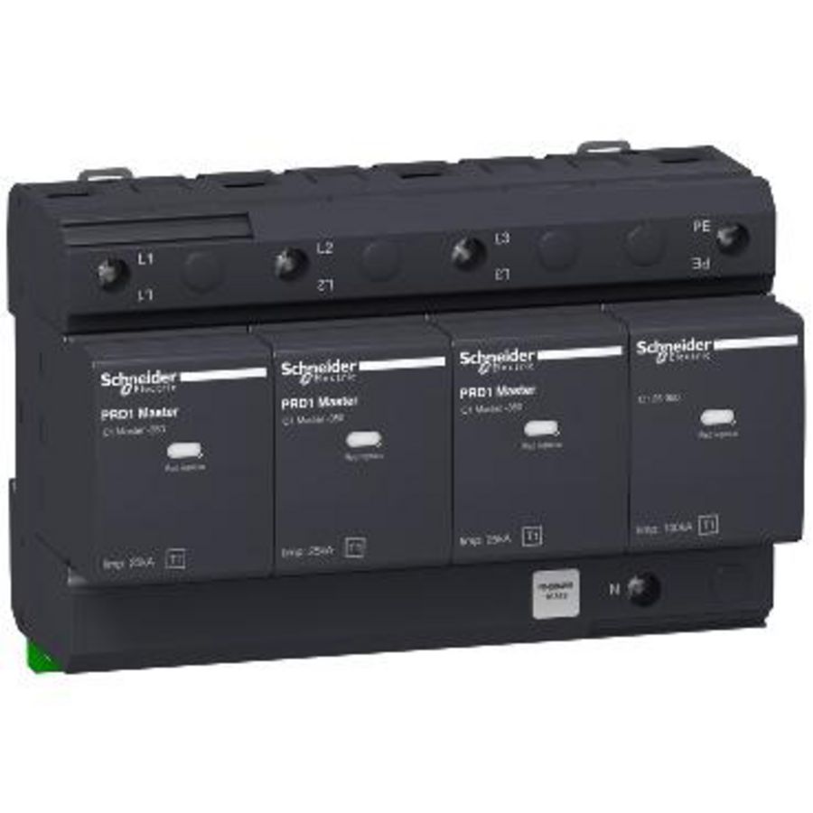PRD1 Master Overspanningsbeveiliging patroon 3P+N In=25kA -