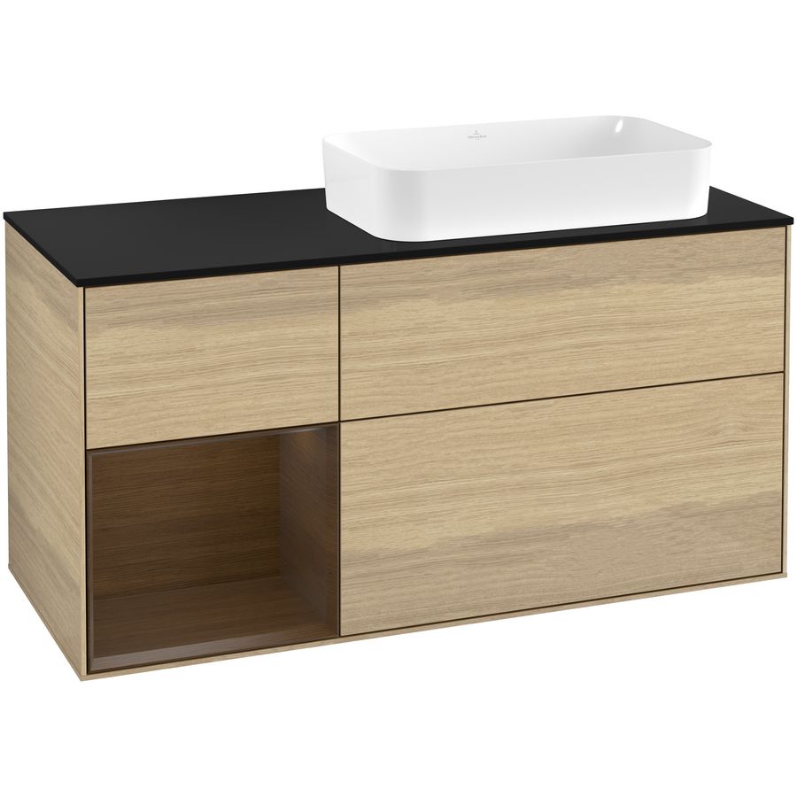 Wastafelonderkast Finion 1200x603x501mm Oak Veneer G682GNPC