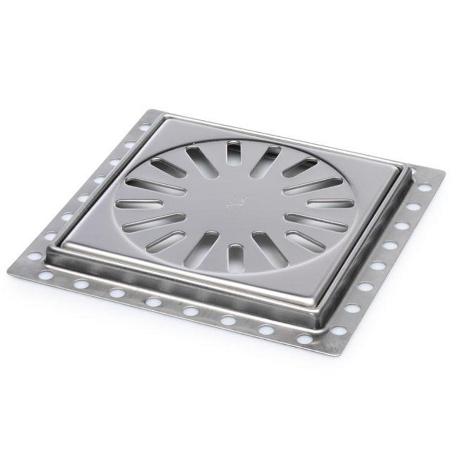 PROMO Renovatieput 150x150mm RVS inbouwdiepte 10mm excl. reukafsl. (RP15)