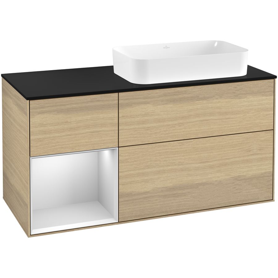 Wastafelonderkast Finion 1200x603x501mm Oak Veneer G682MTPC