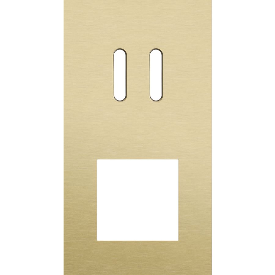 Afdekplaat 2-voud vertic. 71mm centerafst 227-56856