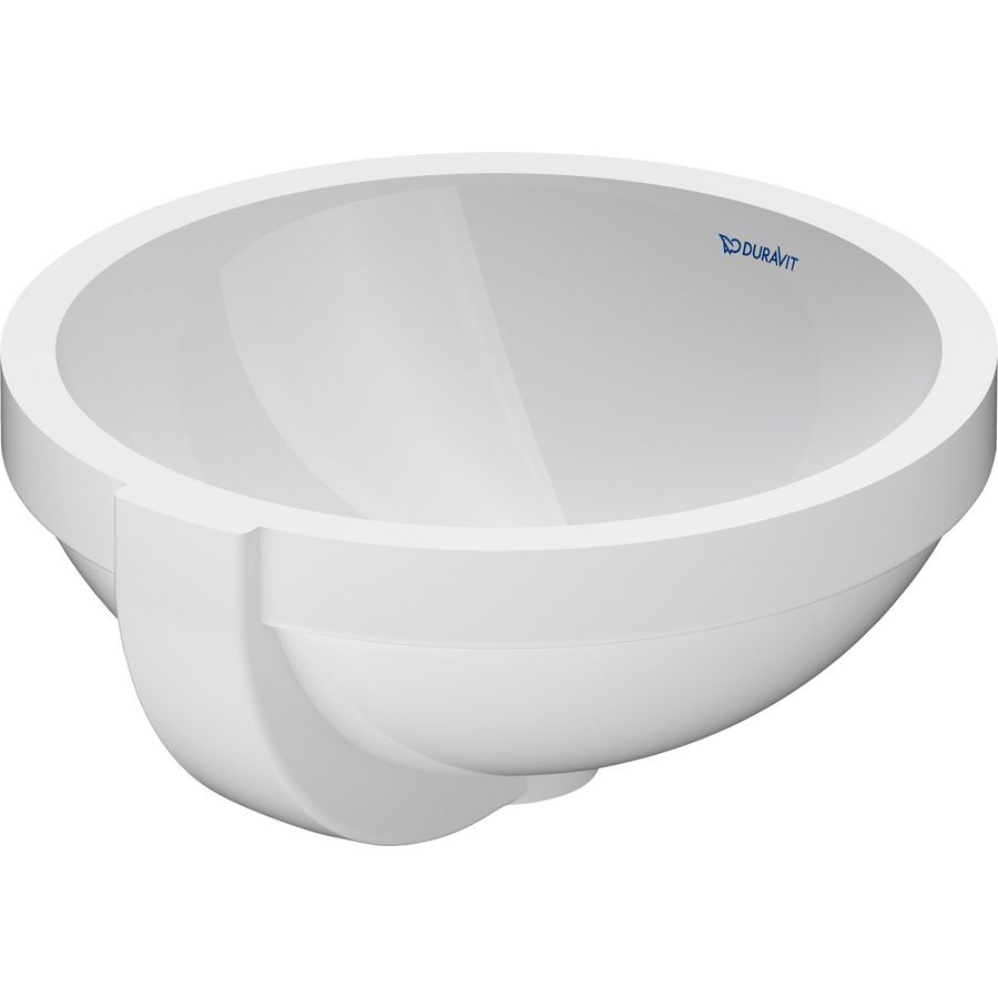 ARCHITEC #031932 inbouwwastafel 360mm wit zonder kraangat met overloop