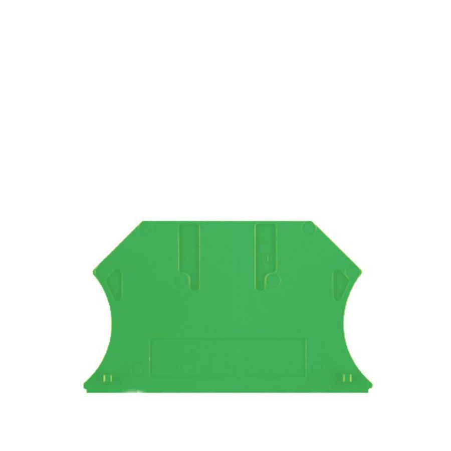 Afsluit- eindplaat groen h:56mm b:1.5mm V-0 Wemid VVE=50