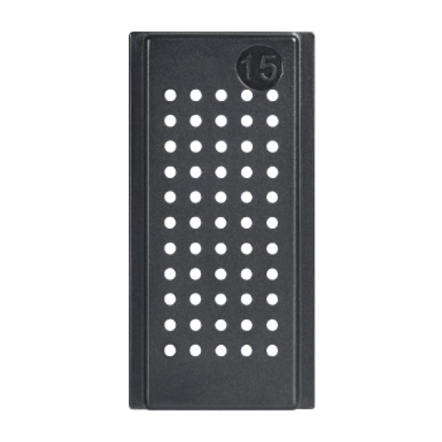 Zoemer 80dB 230V 12VA 1 module LivingNow