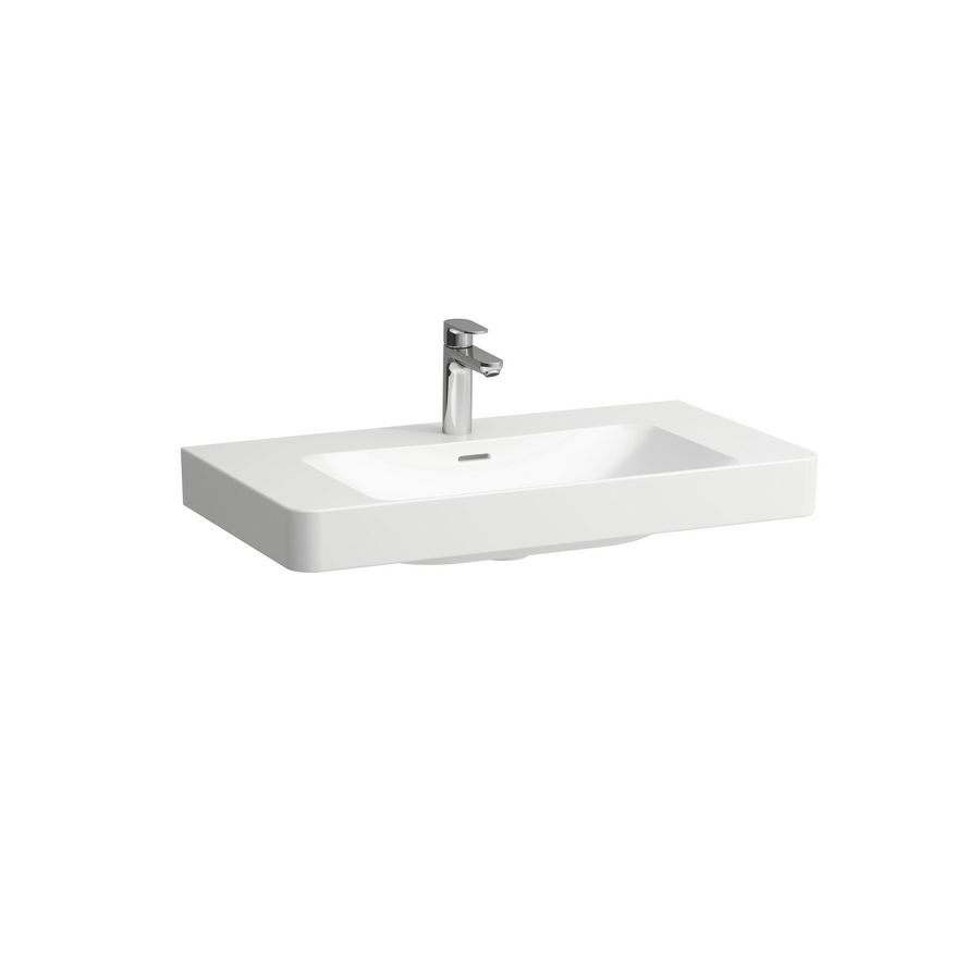 Wastafel PRO-X 85cm met kraangat zonder overloop Glans wit