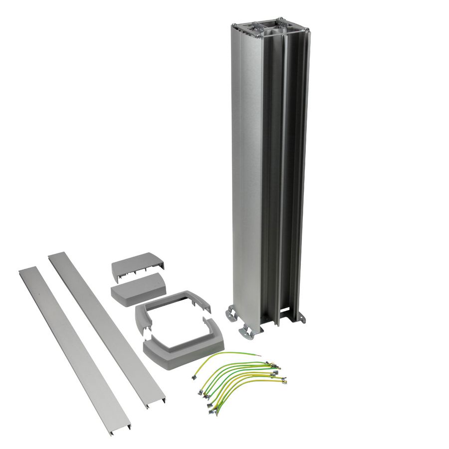 Energiezuil 4 compartiment 45mm 0,68M ALU