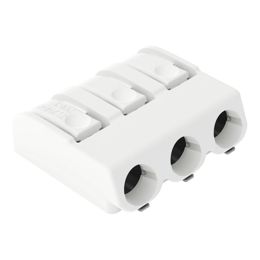 SMD-printklem Drukknop 1,5 mm2 wit 2061-603/998-404 VVE=450