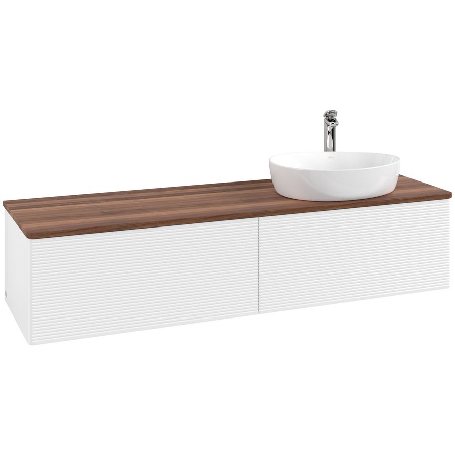 Wastafelonderkast Antao 1600x360x500mm White Matt Lacquer L38152MT