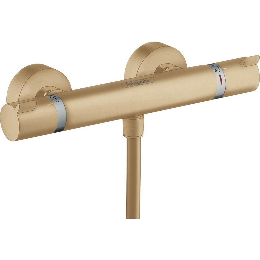 Ecostat Comfort douchethermostaat brushed bronze hoh 150mm incl. S-koppelingen